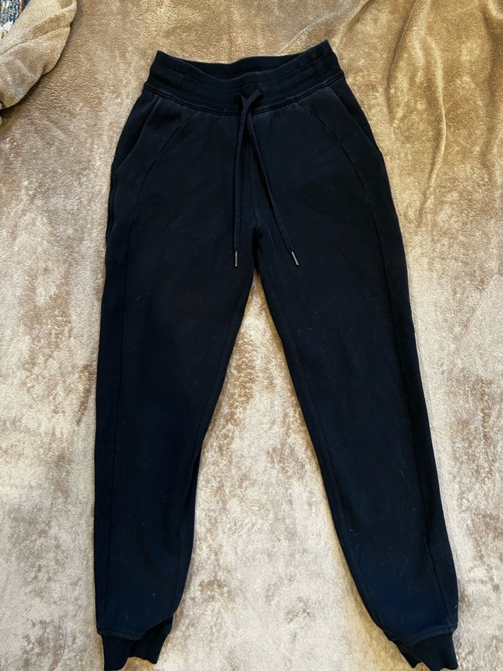 lululemon athletica women’s size 0 Black Jogger Sweatpants with Drawstring